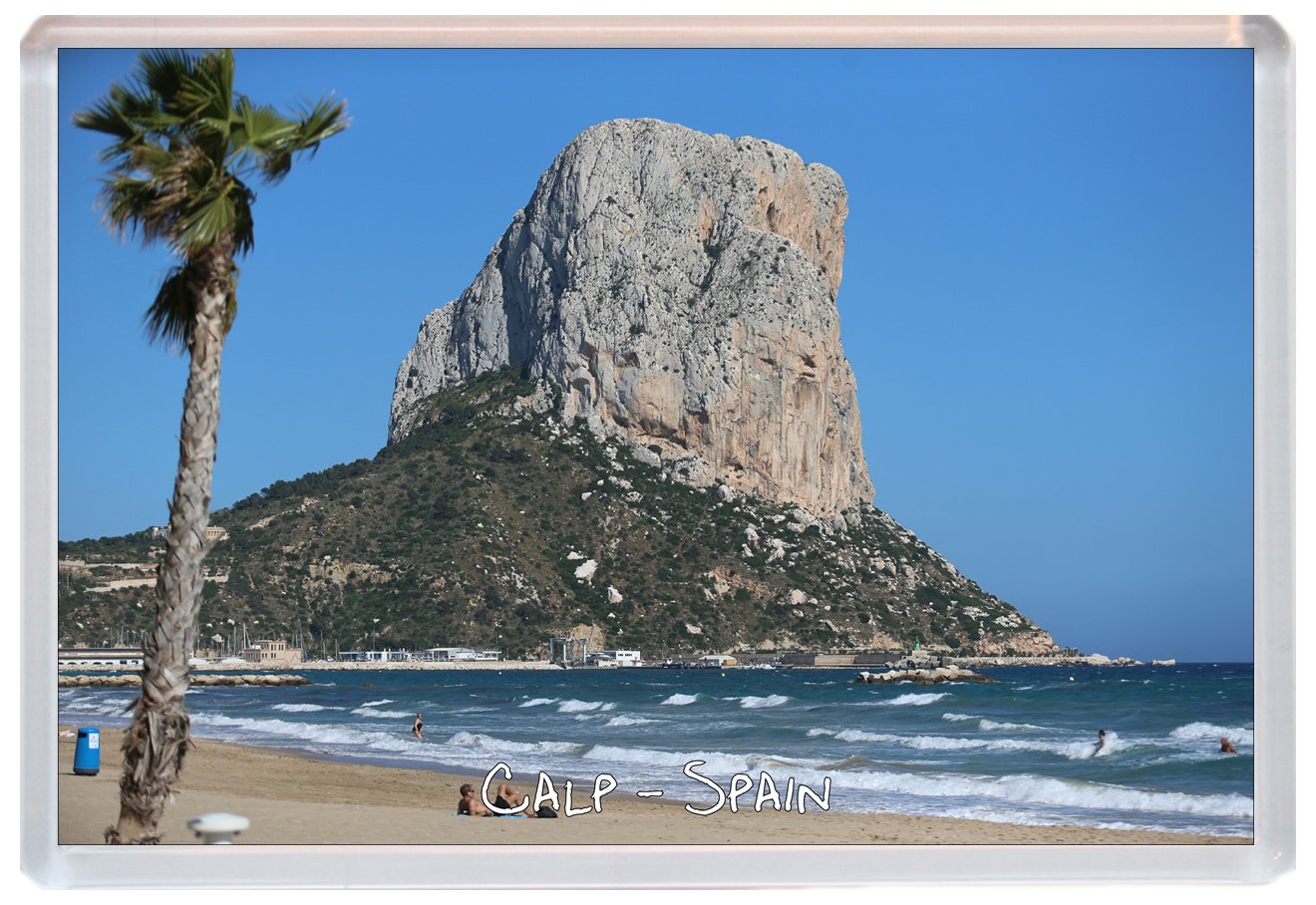 Baked Bean Store Calp/Calpe - Spain - Costa Blanca - Jumbo Fridge Magnet Id146