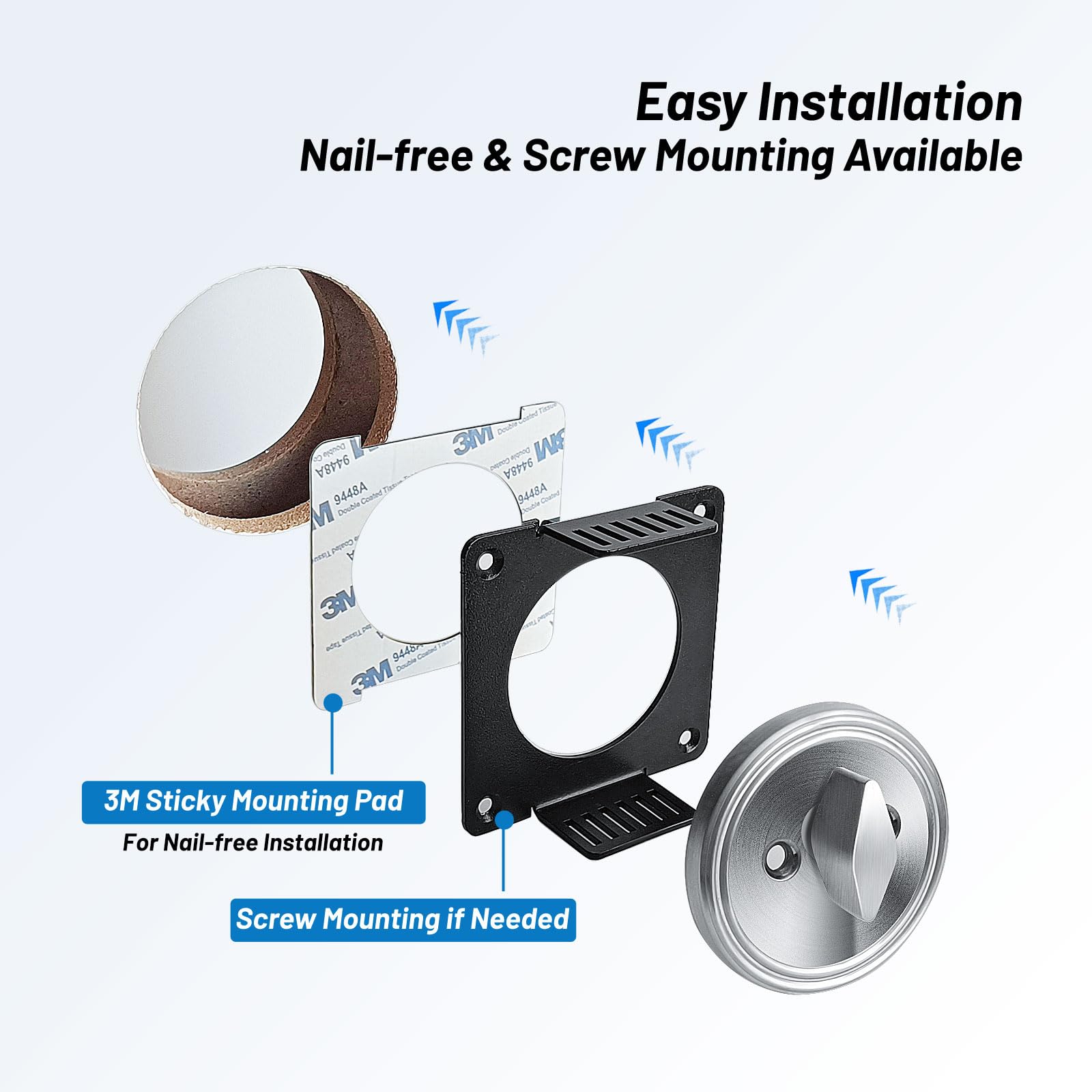 MOSECYOU Deadbolt Lockout Device, to Block The Deadbolt Thumb Turn, Lockable Child Proof Safety Dead Bolt Cover Lock - Image 3