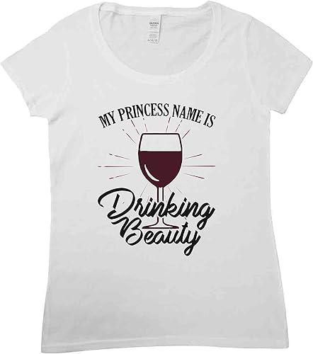 Funny Vacation Shirts My Princess Name is Drinking Beauty Royaltee Wine Lover Collection