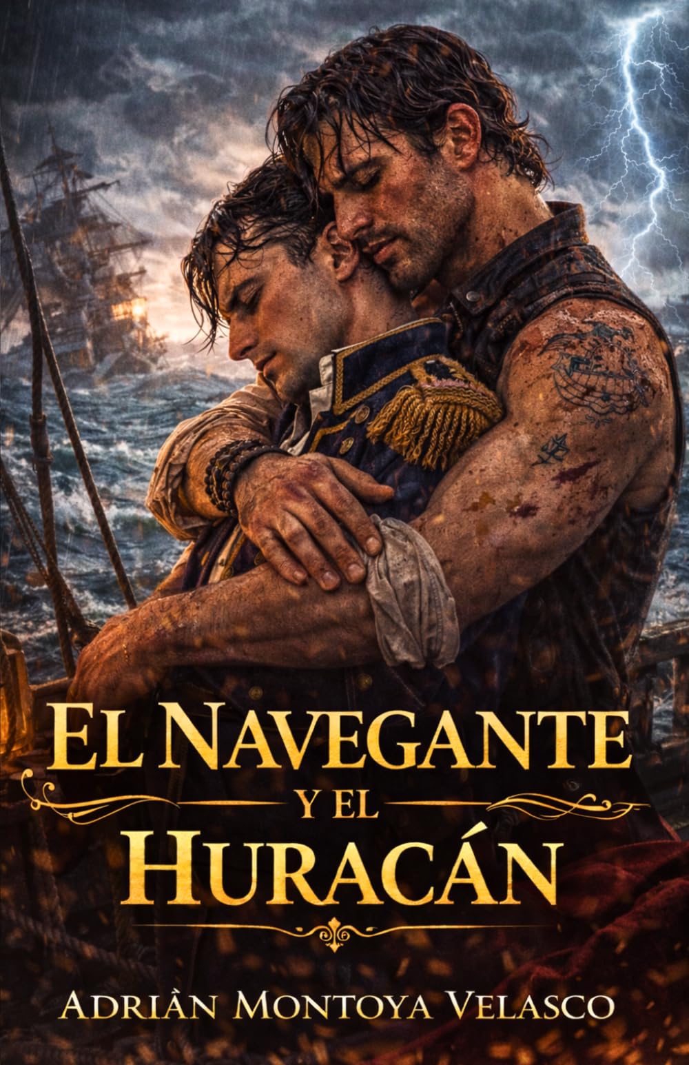 El navegante y el huracán: Un romance MM de piratas entre tormentas implacables y el rugido de la libertad (Corazones bajo bandera negra)