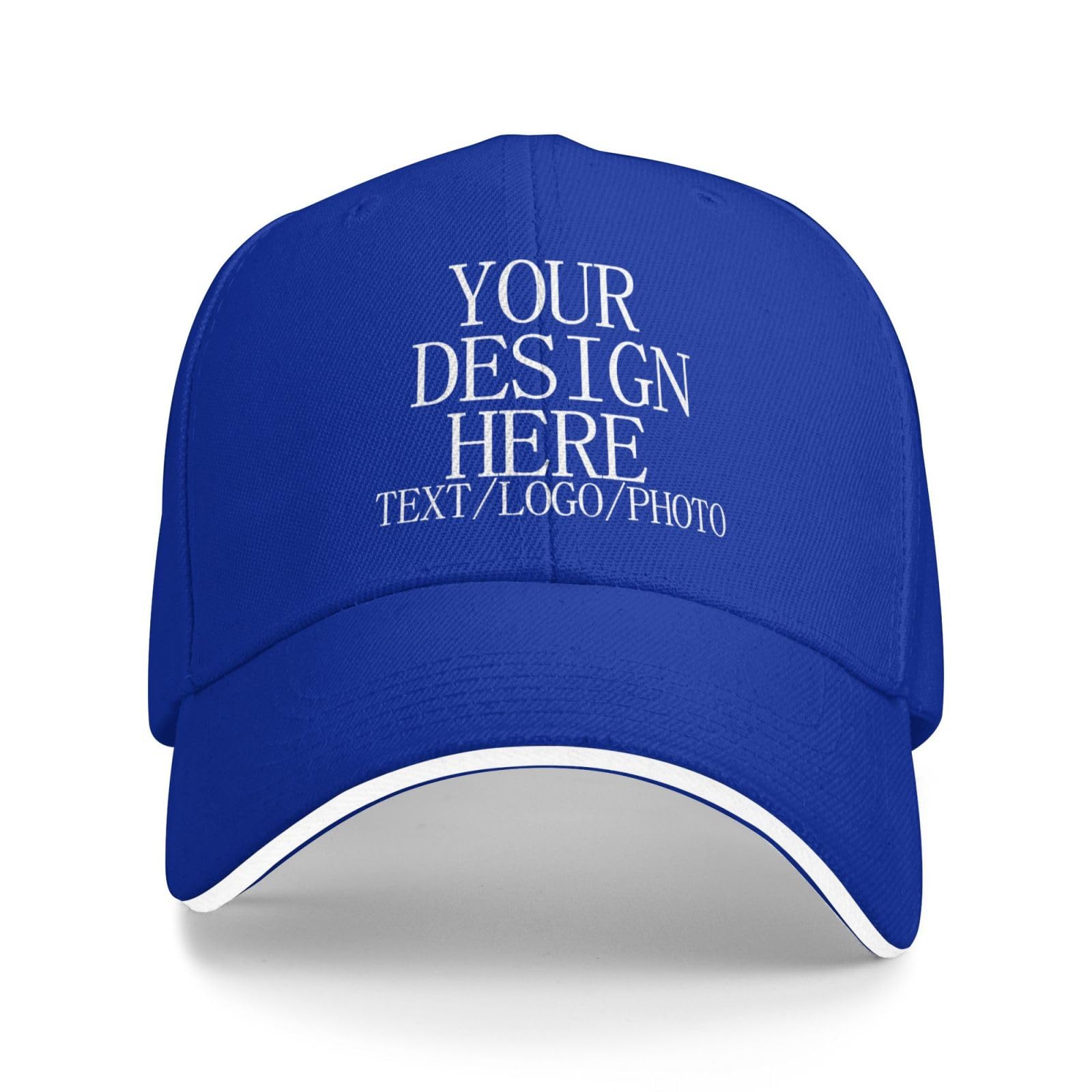 Bulk Custom Baseball Cap with Logo Photo Personalised Hat Mesh Trucker Cap Breathable Sun Protection Customised Gifts for for Men Women Outdoor Sports Funny Fitted Cap Travel-Friendly