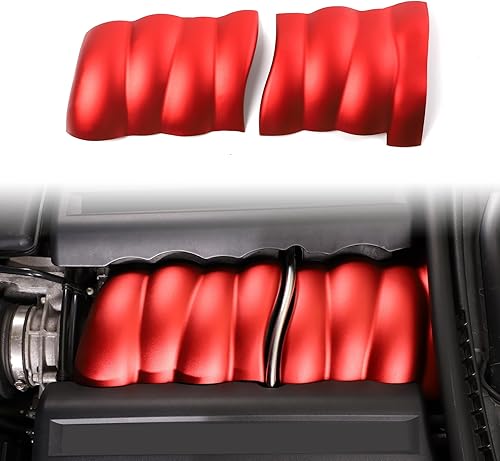 LLKUANG Kit de moldeo de cubierta de colector de admisión de automóvil compatible con Chevrolet Corvette C6 2005-2013, accesorios de decoración de