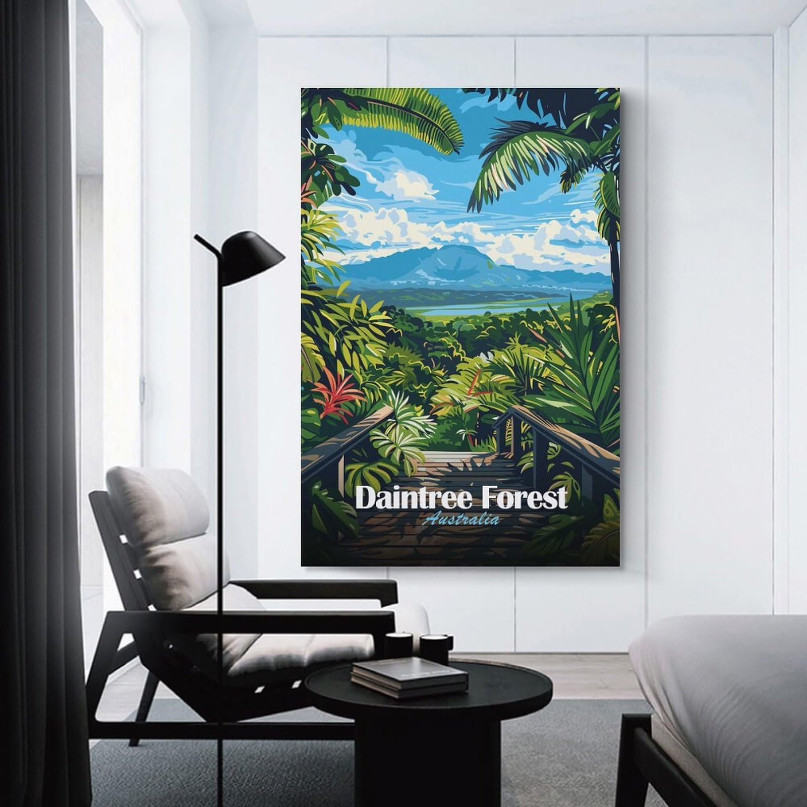 Junmoney Daintree Forest, Australia Wall Picture Print 20x30inch(50x75cm), for Corridors, Hallways Or Apartment Entries, Wall Decor to Refresh Empty Corners