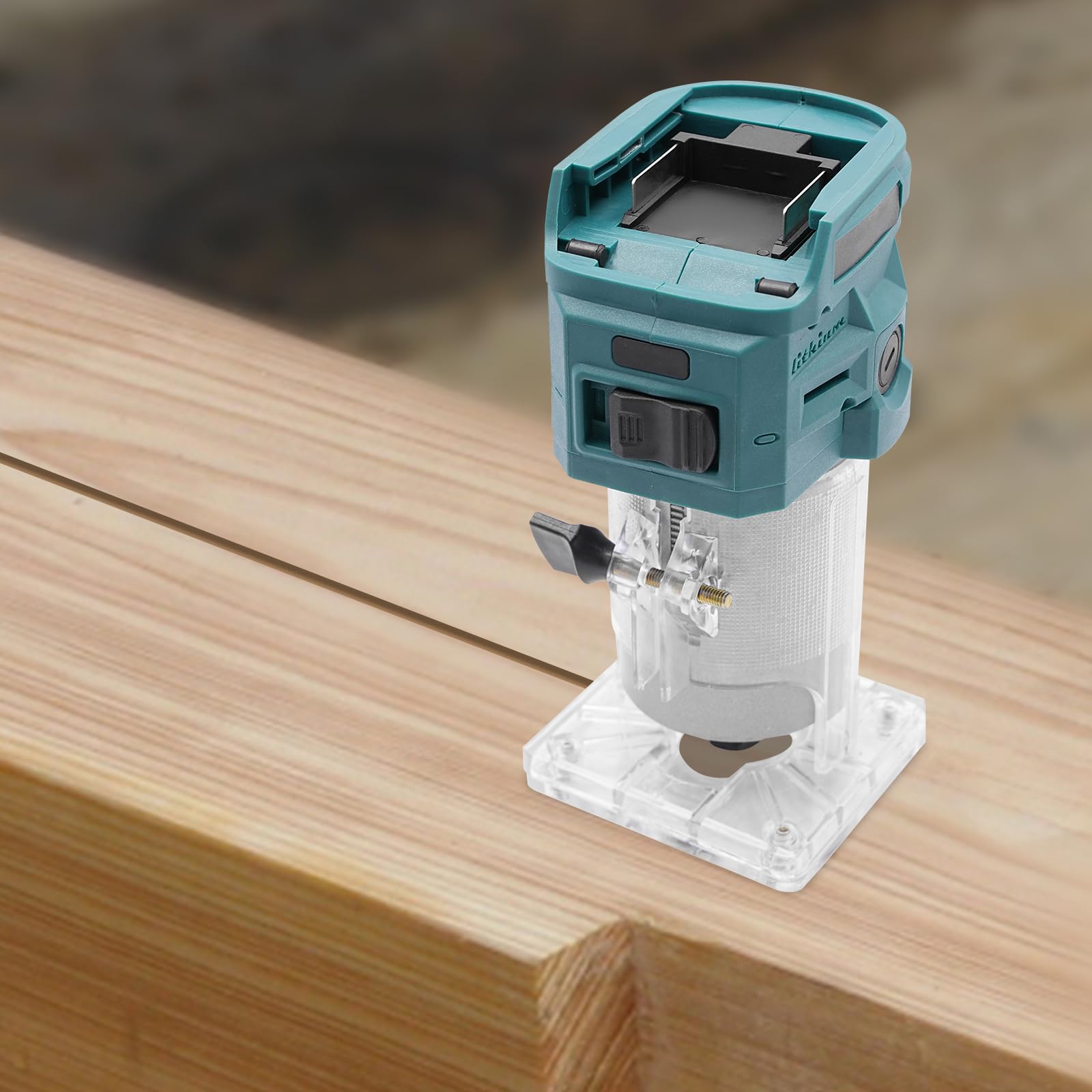 Fresa per bordi per la lavorazione del legno, fresatrice verticale DSYOGX 28000RPM a batteria compatta per potatura del legno, lavorazione di mobili, scanalature in legno, foratura per legno,