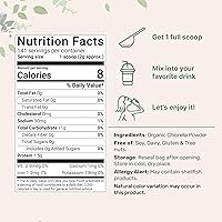 Vista 2 de Micro ingredientes USDA, Chlorella en polvo, orgánico, 1.1 libra, El mejor alimento, rico en vitaminas y proteínas, 8 onzas, 1