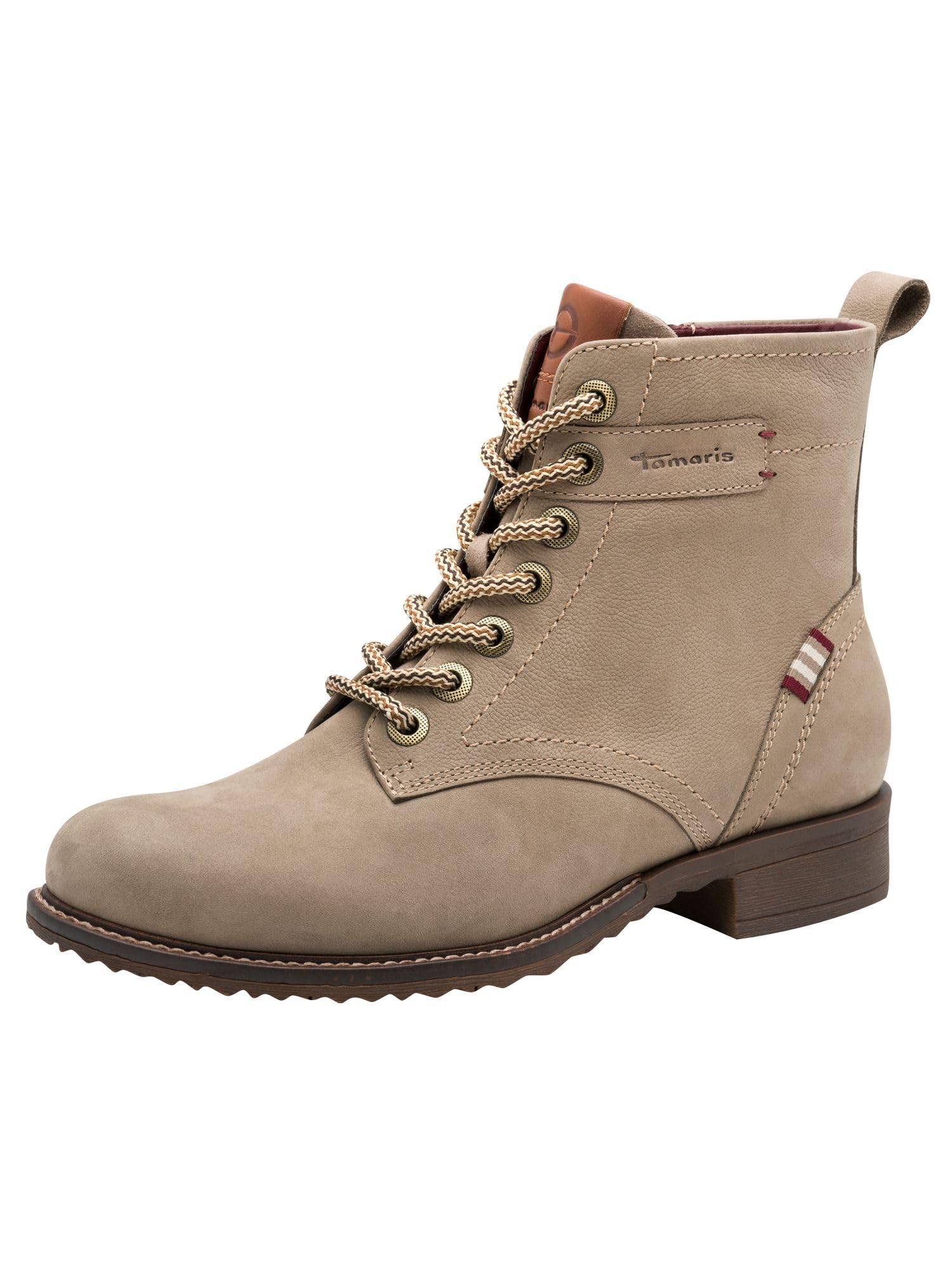 Tamaris Women's Flat Boots, taupe, 39 EU