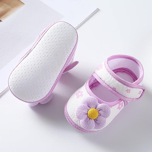 Miniatura 4 de Baby Girl Shoes Toddler Shoes Infant Toddler Walking Shoes Colorful Flowers Princess Shoes Sandalias para Niños De 1 Año
