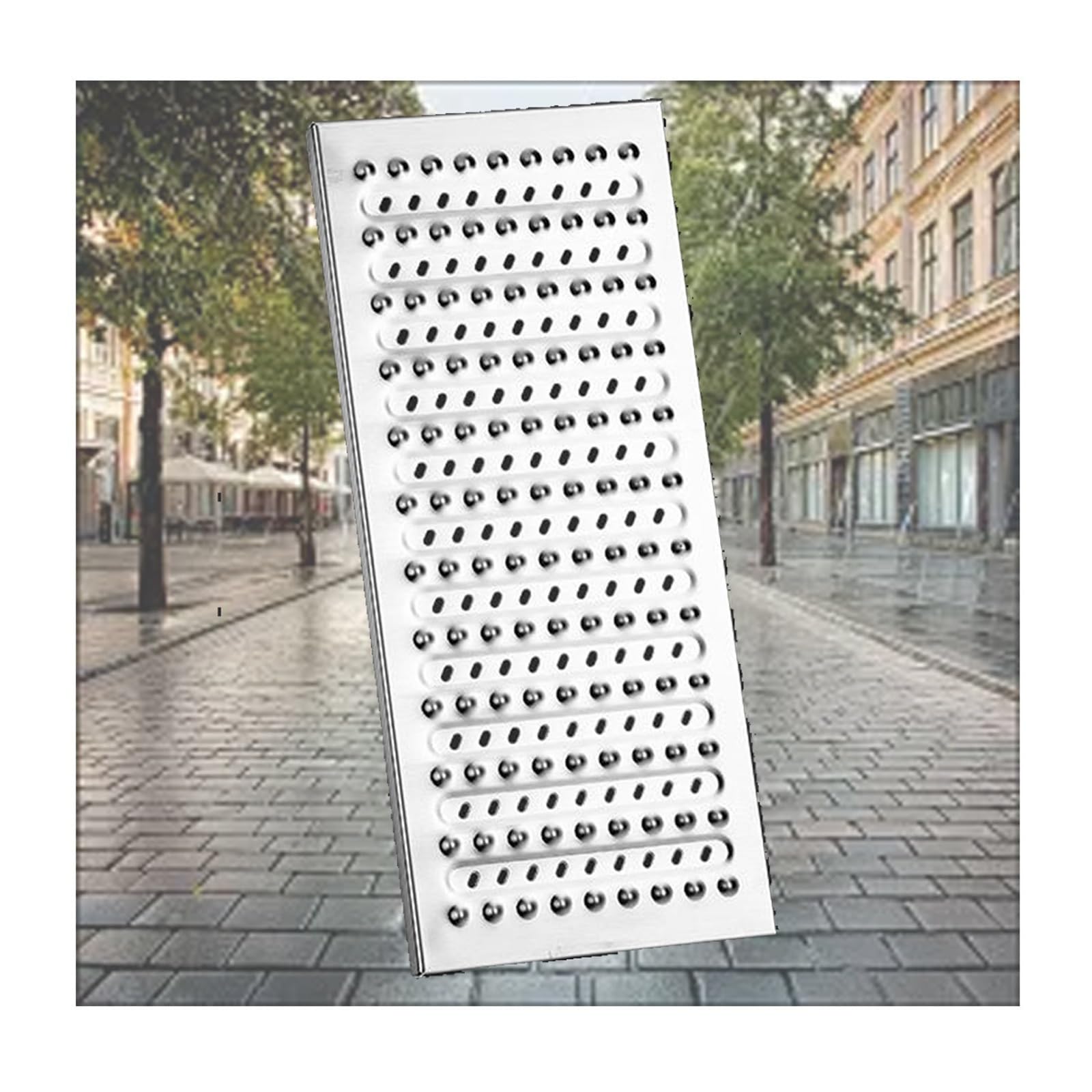 FCXWEVR Reced Stainless Steel Square Manhole Cover Septic Tank Lid for Driveway Smooth D SystemConstruct Weather Resistant