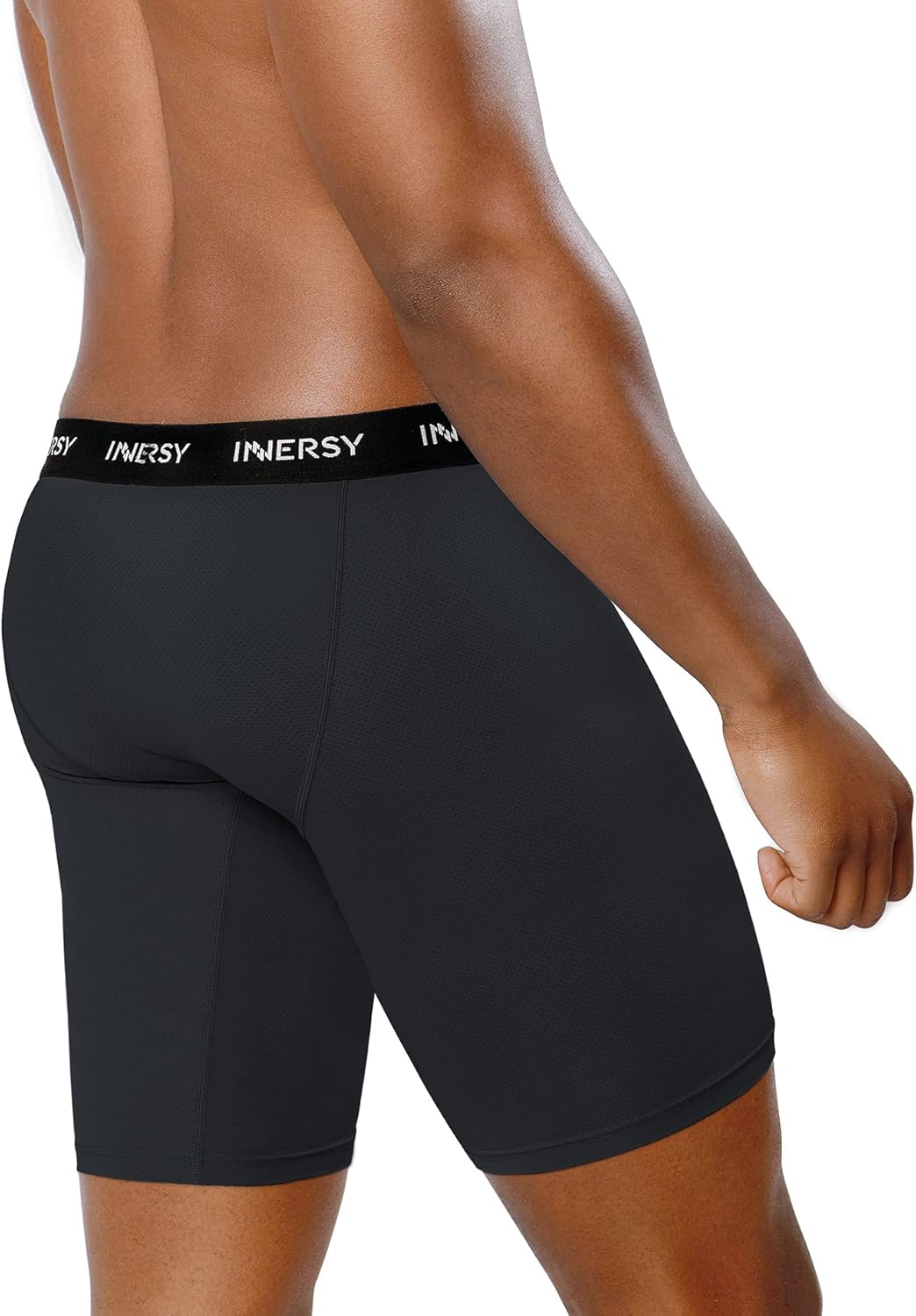 INNERSY Mens Long Leg Boxers Shorts Anti Chafing Underwear Trunks with