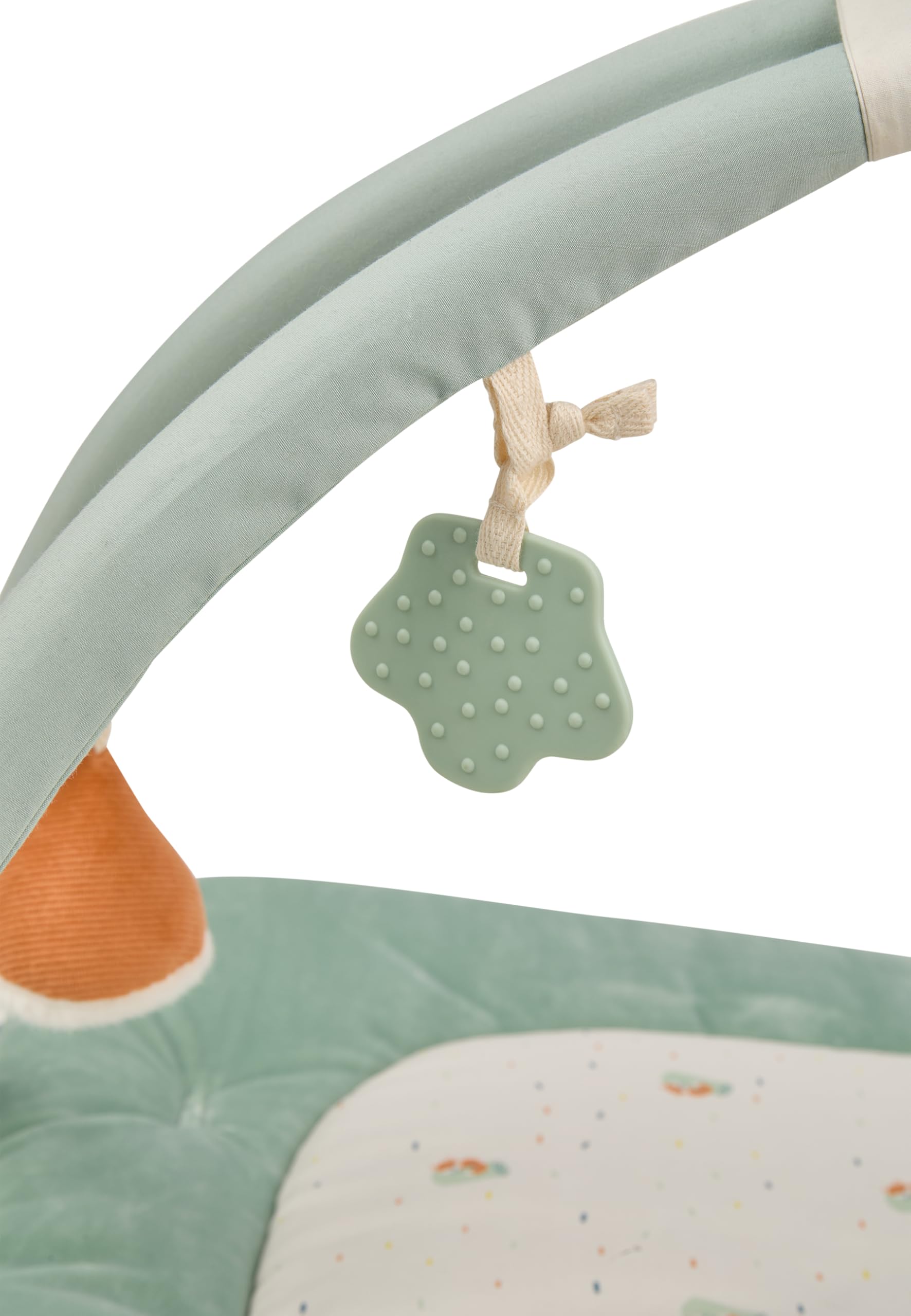 Sterntaler Spielbogen Fuchs Filou 100x80 cm - wattierte Krabbeldecke - Baby Spieldecke mit Bogen & abnehmbarem Spielzeug - mit Spiegel, Rassel & Beißring - Activity Decke - unisex- lichtgrau