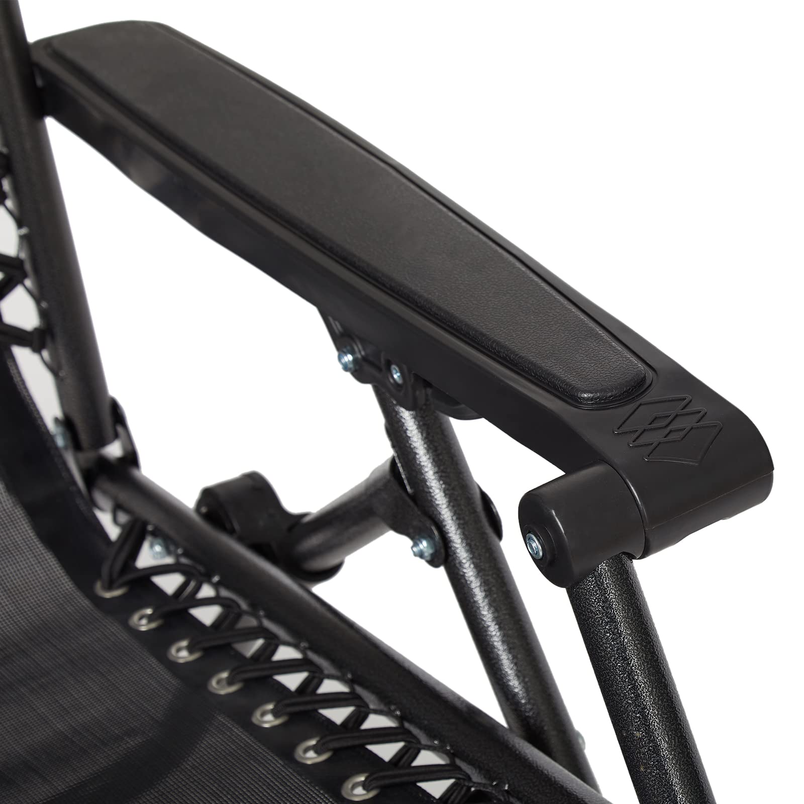 IntimaTe WM Heart Chaise Longues Pliantes de l’Extérieur Lot de 2 Chaise de Jardin Chaise de Camping, Fauteuil Relax Jardin Plein Air, Respirantes et Confortables avec l’Appui têtes, Noir