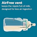 Philips Avent Anti-colic Baby Bottle with AirFree Vent Newborn Gift Set With Snuggle, Clear, SCD306/10
