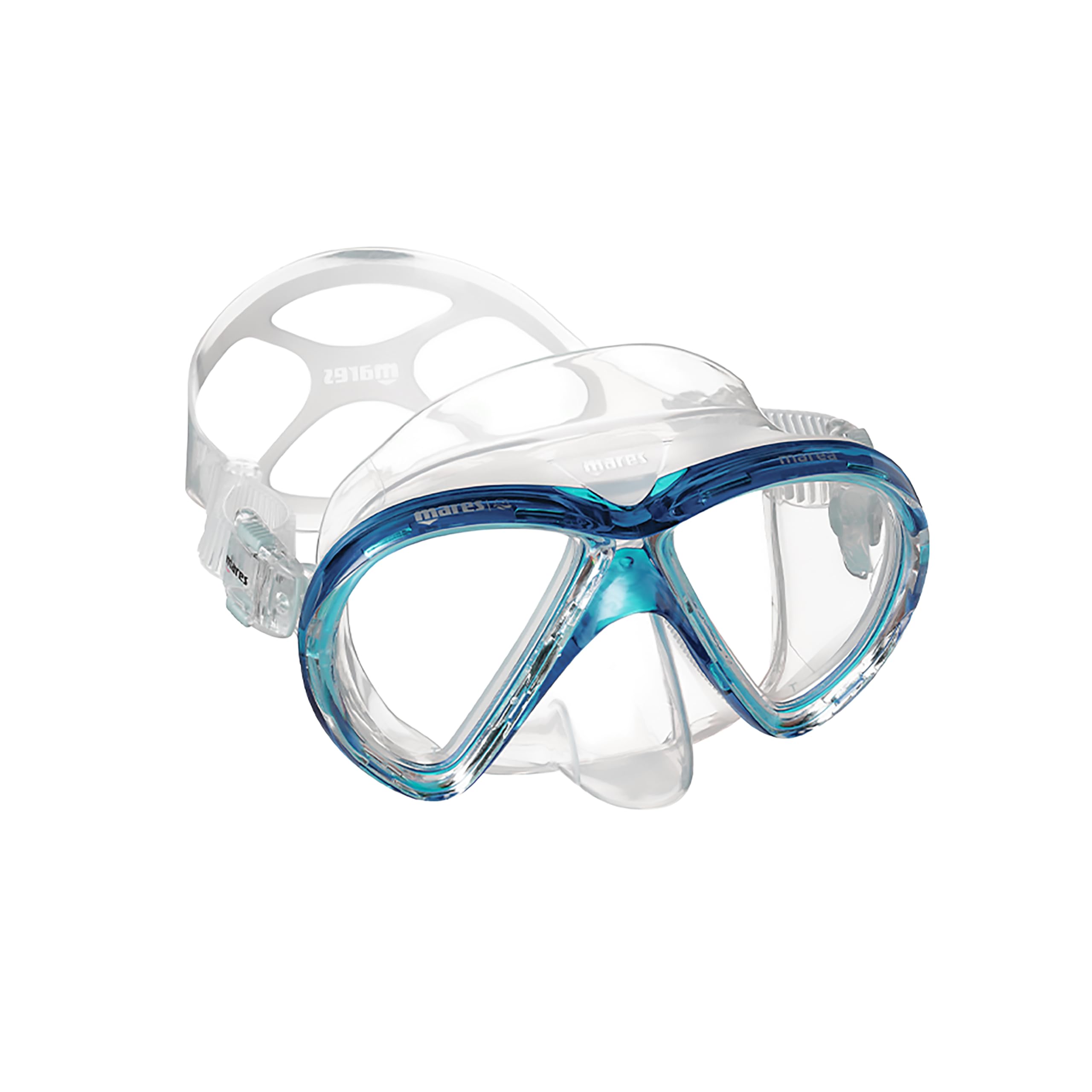 Mares Marea - Máscara de Buceo Bi-Vidrio, Volumen Reducido, Falda de Silicona Integral, Confort Doble Borde Snorkel Adulto