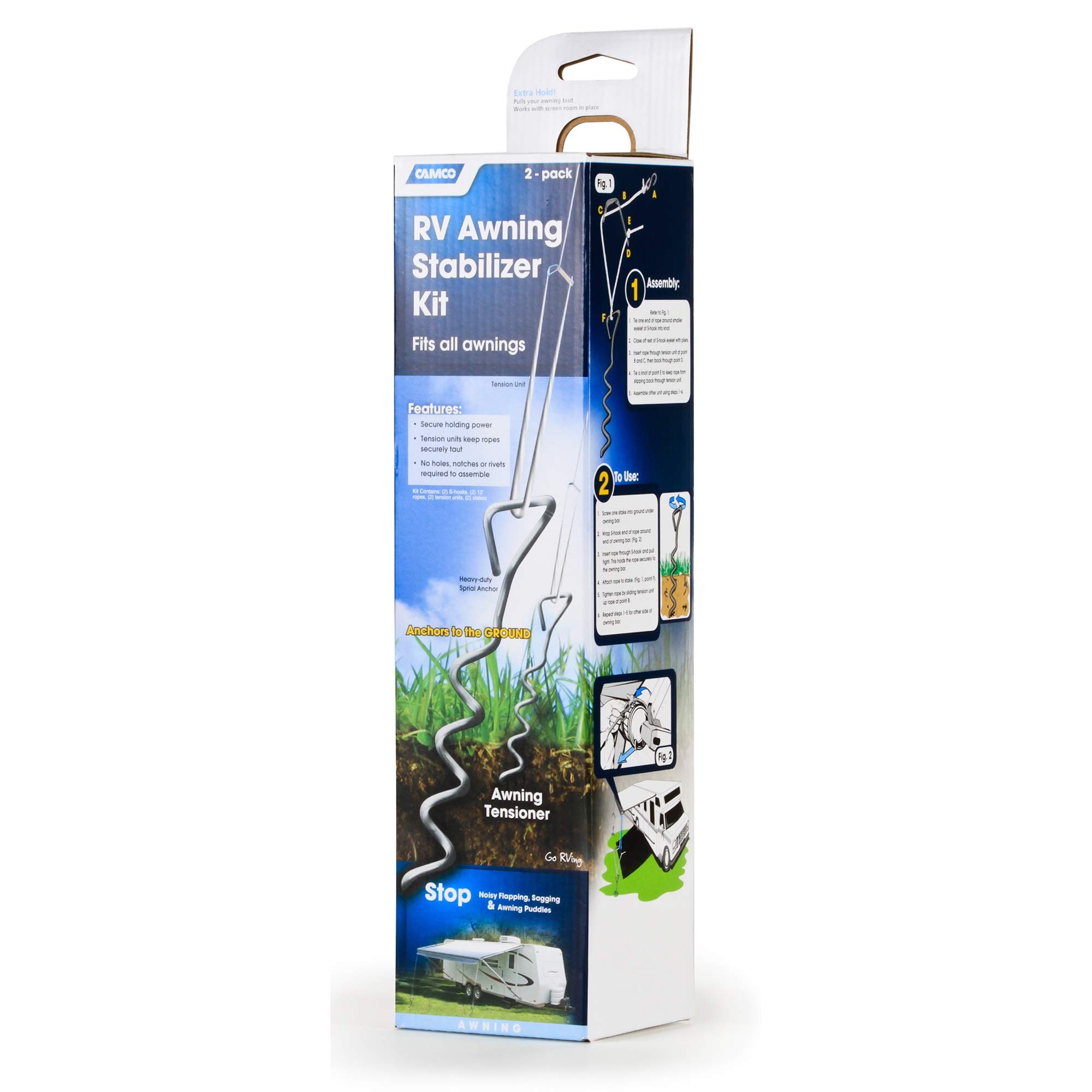 Camco 42563 RV Awning Stabilizer Kit