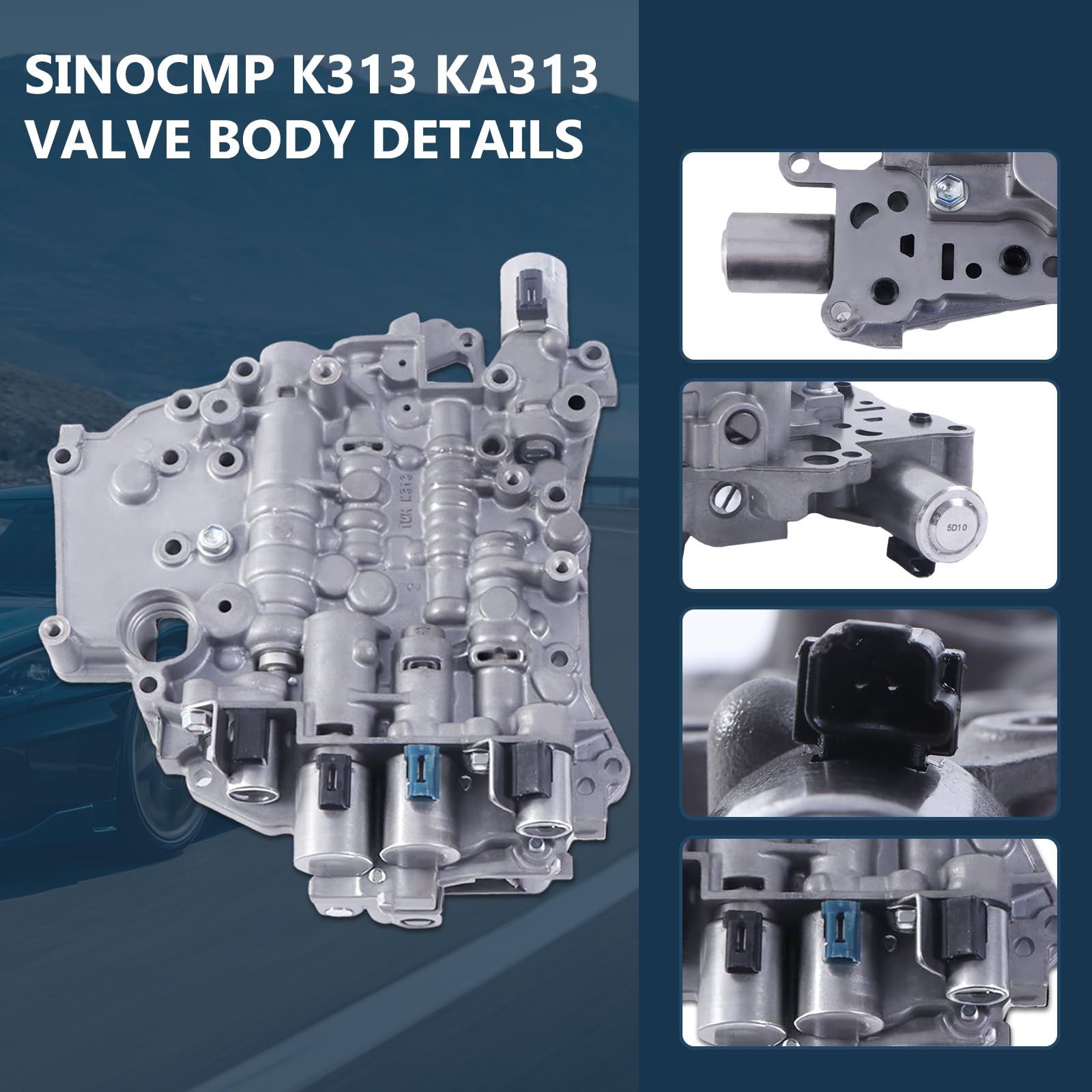 SINOCMP K313 KA313 CVT Automatic Transmission Valve Body for