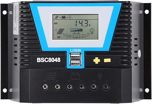 Miniatura 1 de Pilipane Controlador de cargador solar, panel de carga solar, regulador inteligente de batería, energía solar, regulador de control de descarga,