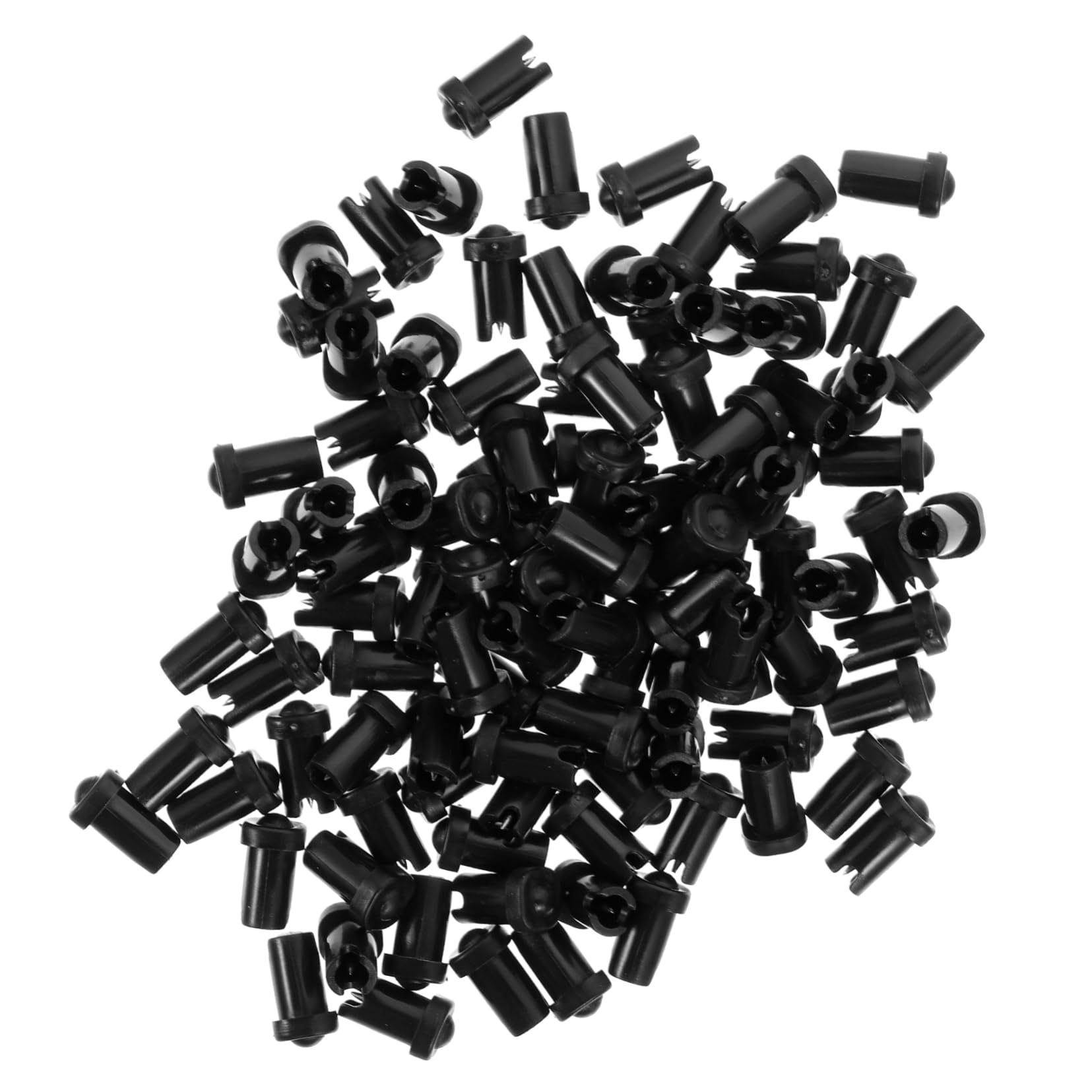 Mikinona Lash Glue Nozzle Pins Glue Bottle Needle Eyelash Extension Glue Tip Glue Anti-blocking Pin Glue Bottle Tips Set 100pcs