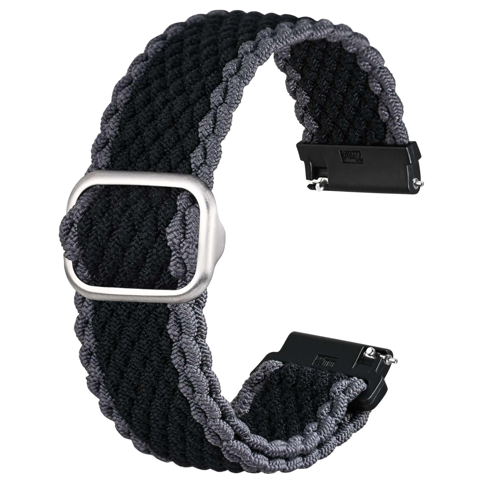 ANBEER Geflochtenes Nylon Solo Loop Uhrenarmband, dehnbares Schnellverschluss Ersatzarmband mit verstellbarer Schnalle