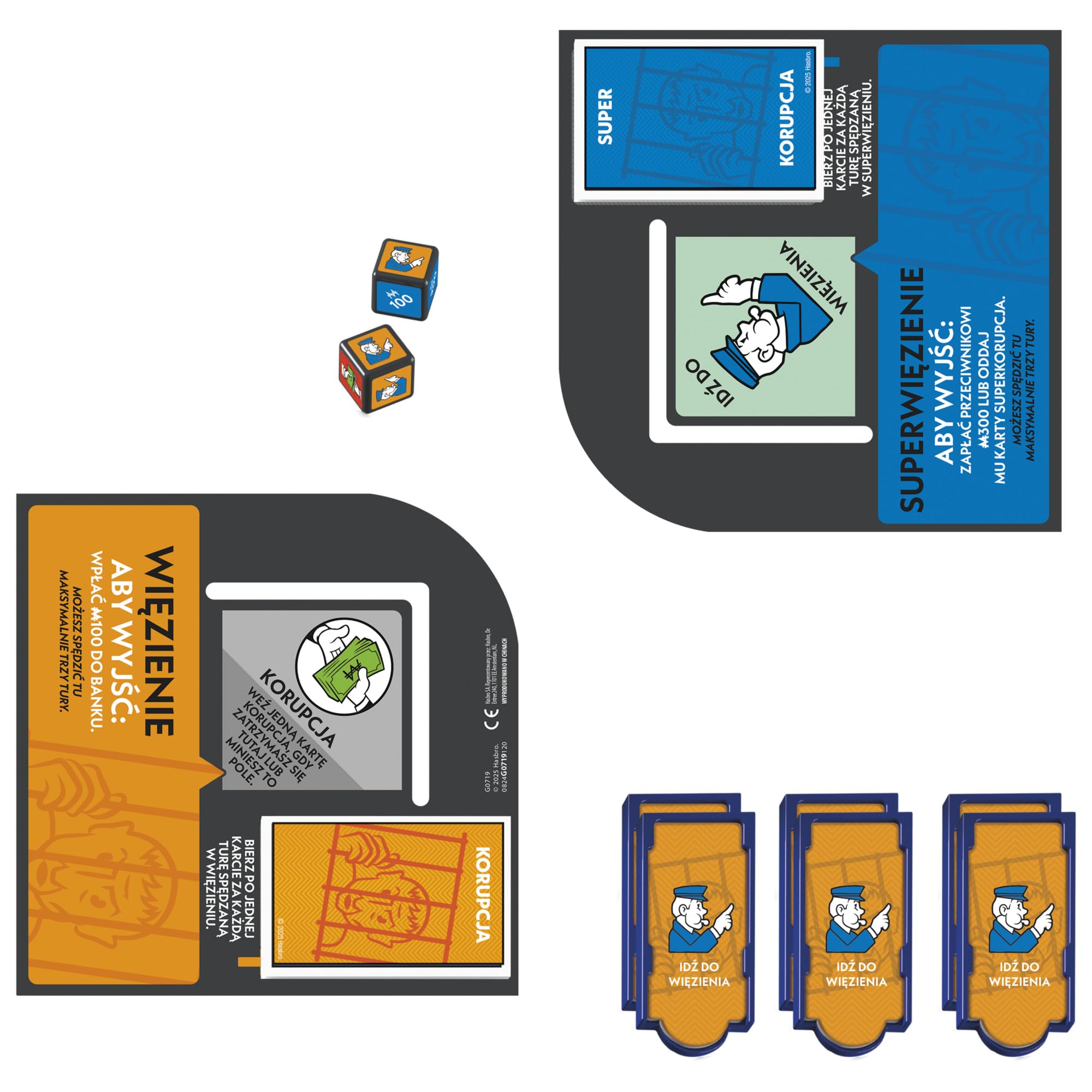 DODATEK Monopoly Idź do Więzienia (do gry wymagana jest klasyczna edycja Monopoly), wersja polska
