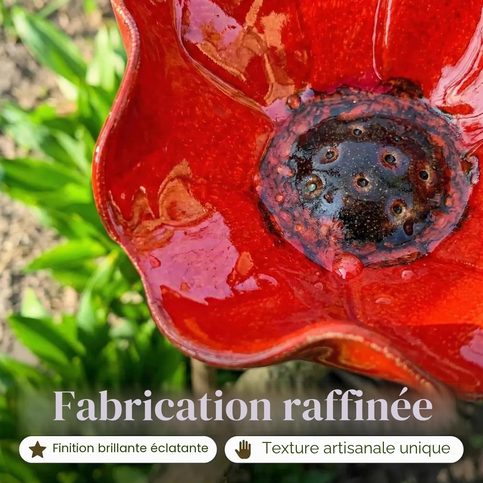 Bain D’Oiseaux,2 Pièces Abreuvoir Oiseaux,Bain pour Oiseaux,Mangeoire Oiseaux,Bassin pour Oiseaux,Deco Jardin Exterieur,pour Insectes et Papillons,Décoration Jardin Terrasse
