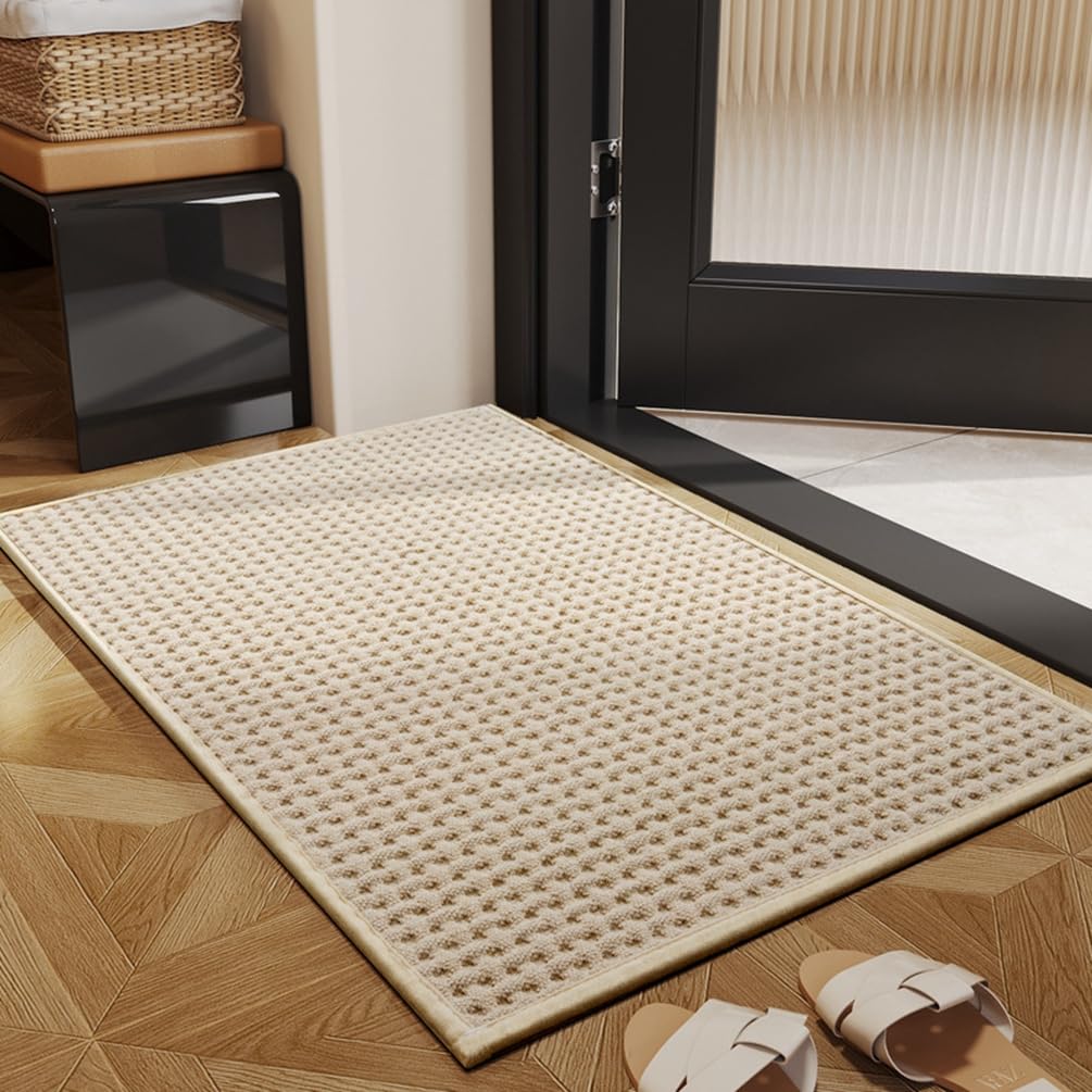 LIKETN Luxury Bath Runner Rugs for Bathroom,Non-Slip Absorbent Welcome Door Mats Soft Washable Low Profile Indoor Entryway Rug Indoor Outdoor Doormat,