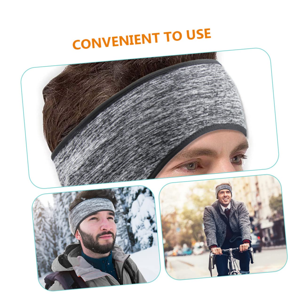 BESPORTBLE 15pezzi Fasce Scaldaorecchie Elastiche Per Corsa Fascia Per Testa Sportiva Pile Termico Calda e Traspirante Adatta Per Uomini e Donne Perfetta Per Attività All Aperto Invernali