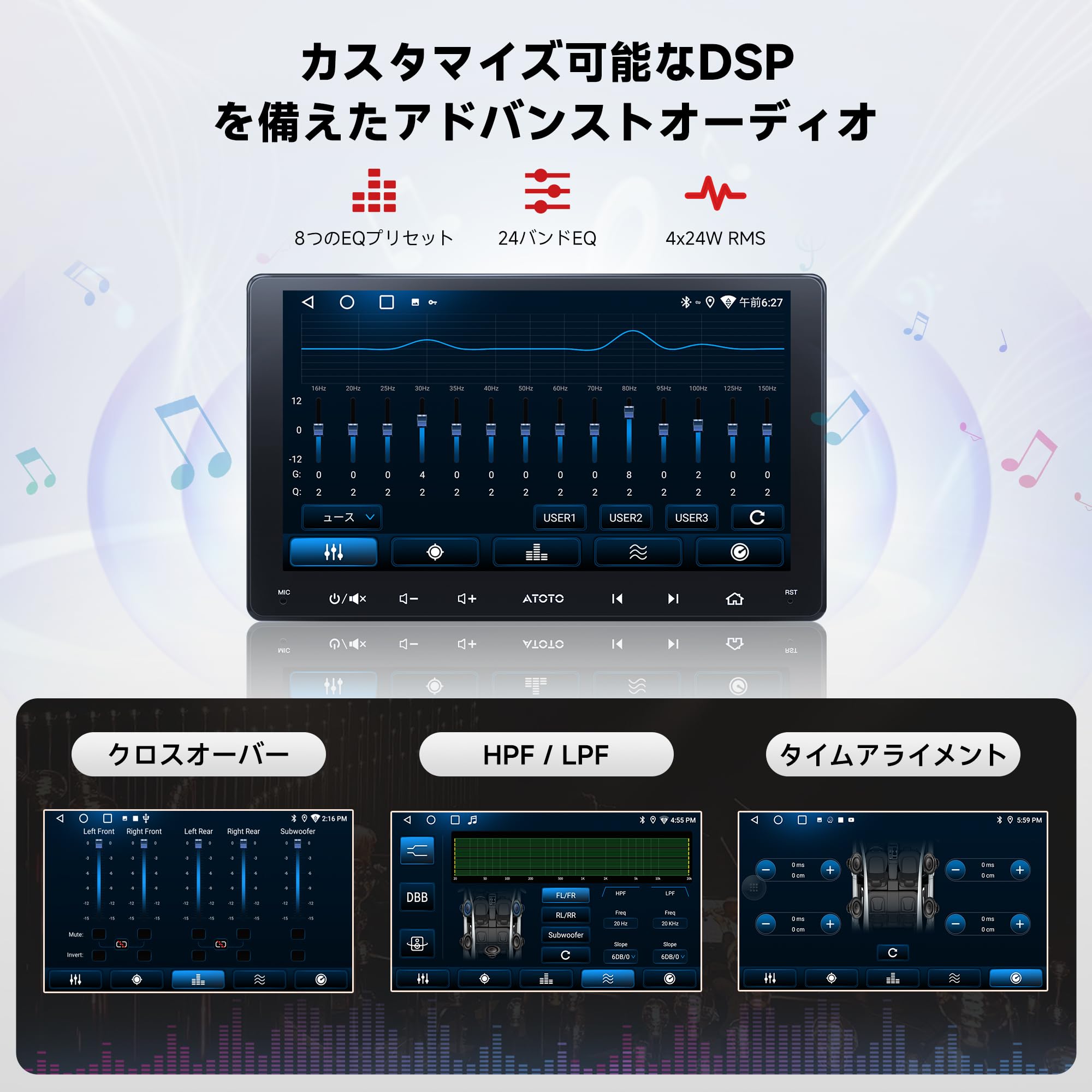 Amazon.co.jp: ATOTO A5L Androidナビ 2DIN 9インチディスプレイ