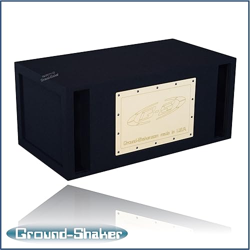 Miniatura 6 de 12 "doble ranura ventilada con puerto de paso de banda subwoofer caja de altavoz caja de tierra coctelera