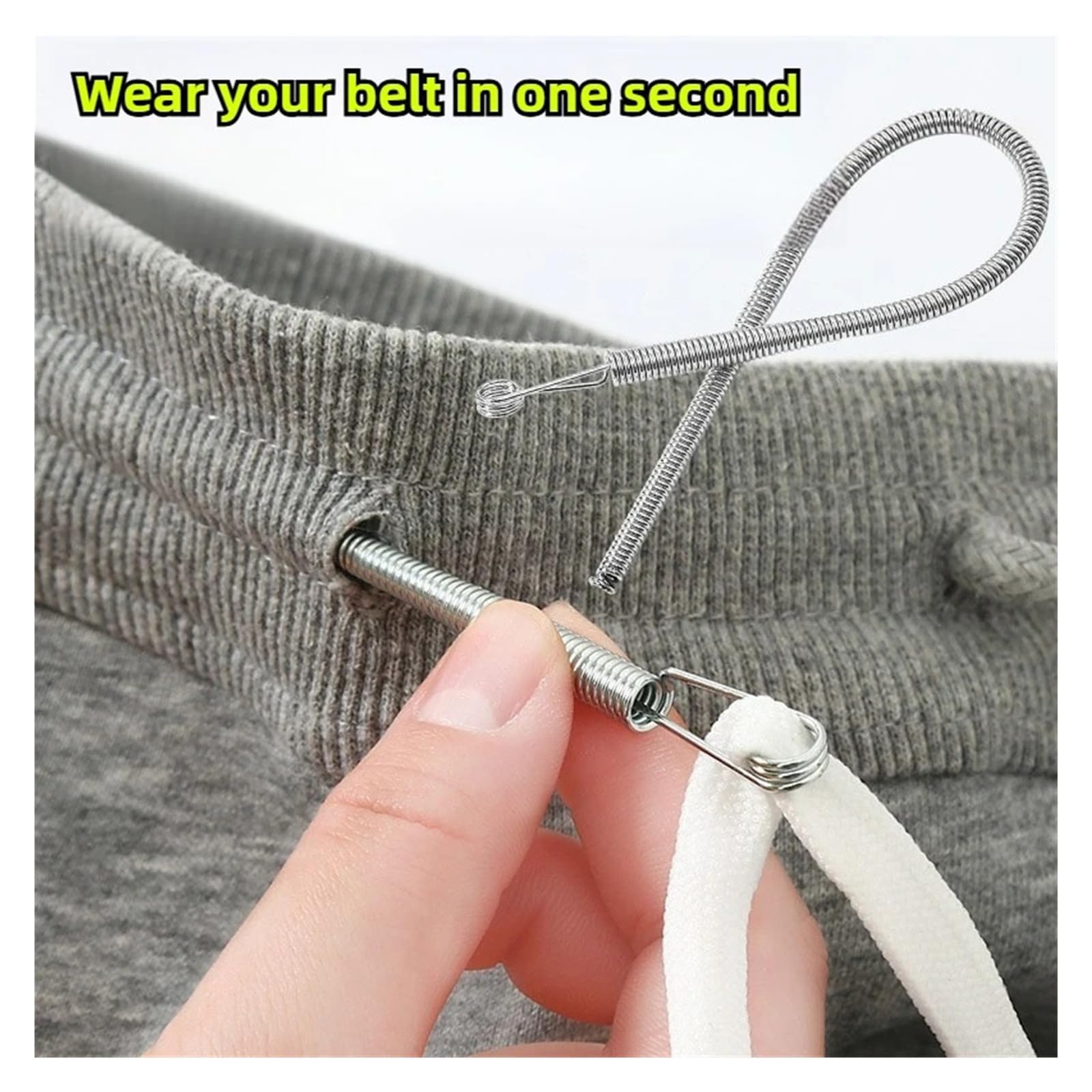 3 hilos de cuerda de resorte para pantalones, sudaderas con capucha, cordón elástico