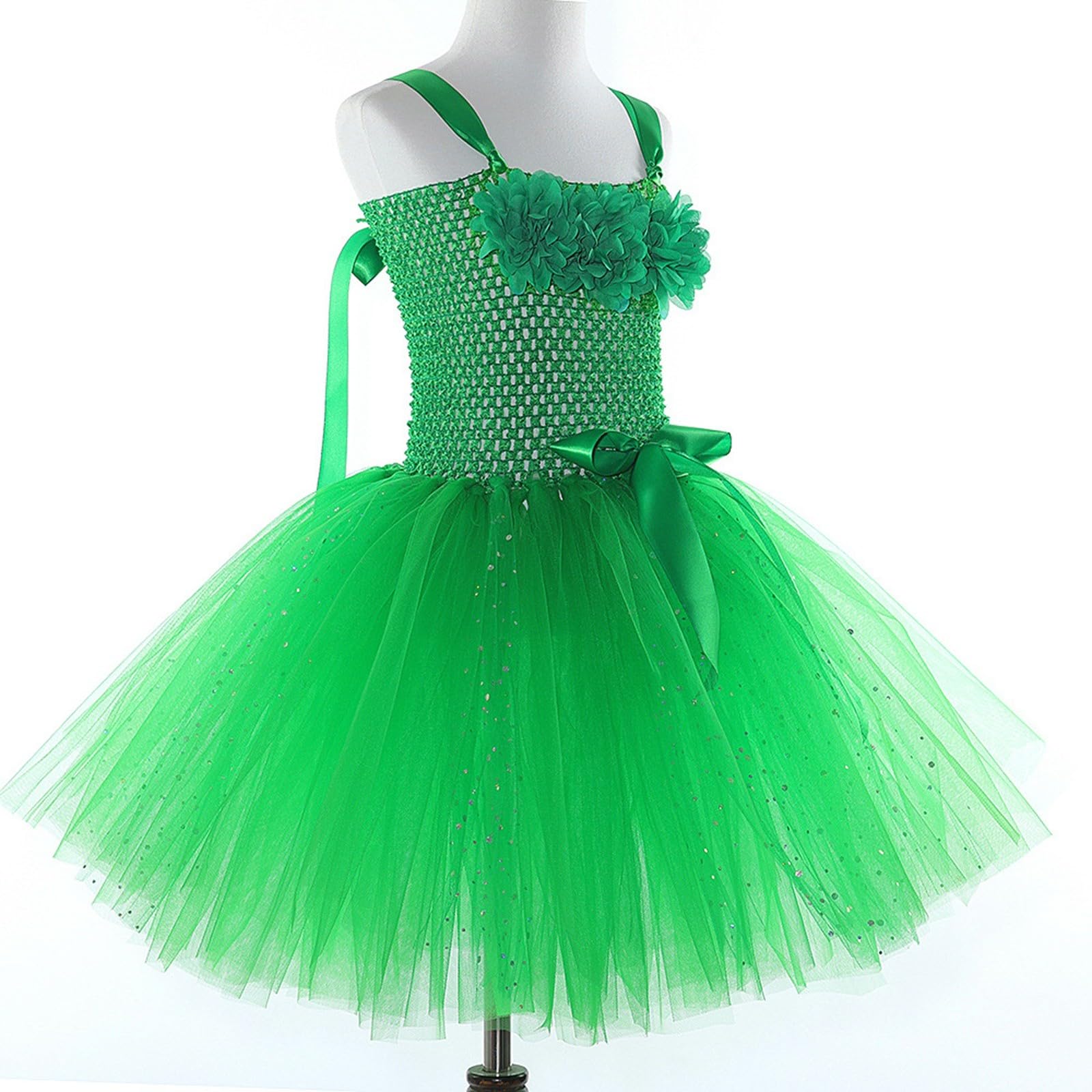 Incantevole costume da fata per ragazze con bacchetta magica fiori per feste di compleanno fantasiose giochi di travestimento