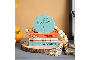 5PCS Unique Fall Wooden Tiered Tray Decor to Elevate Your Autumn Aesthetics