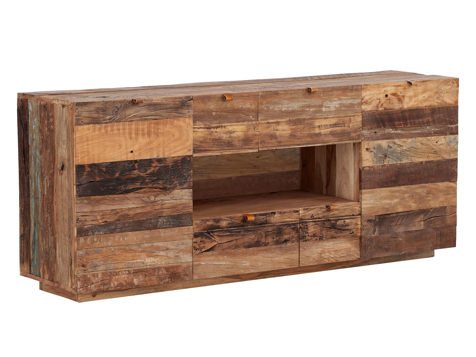 Massivum Sideboard Oldwood Altholz 180 cm Holzkommode TV-Sideboard rustikal Landhaus Stil