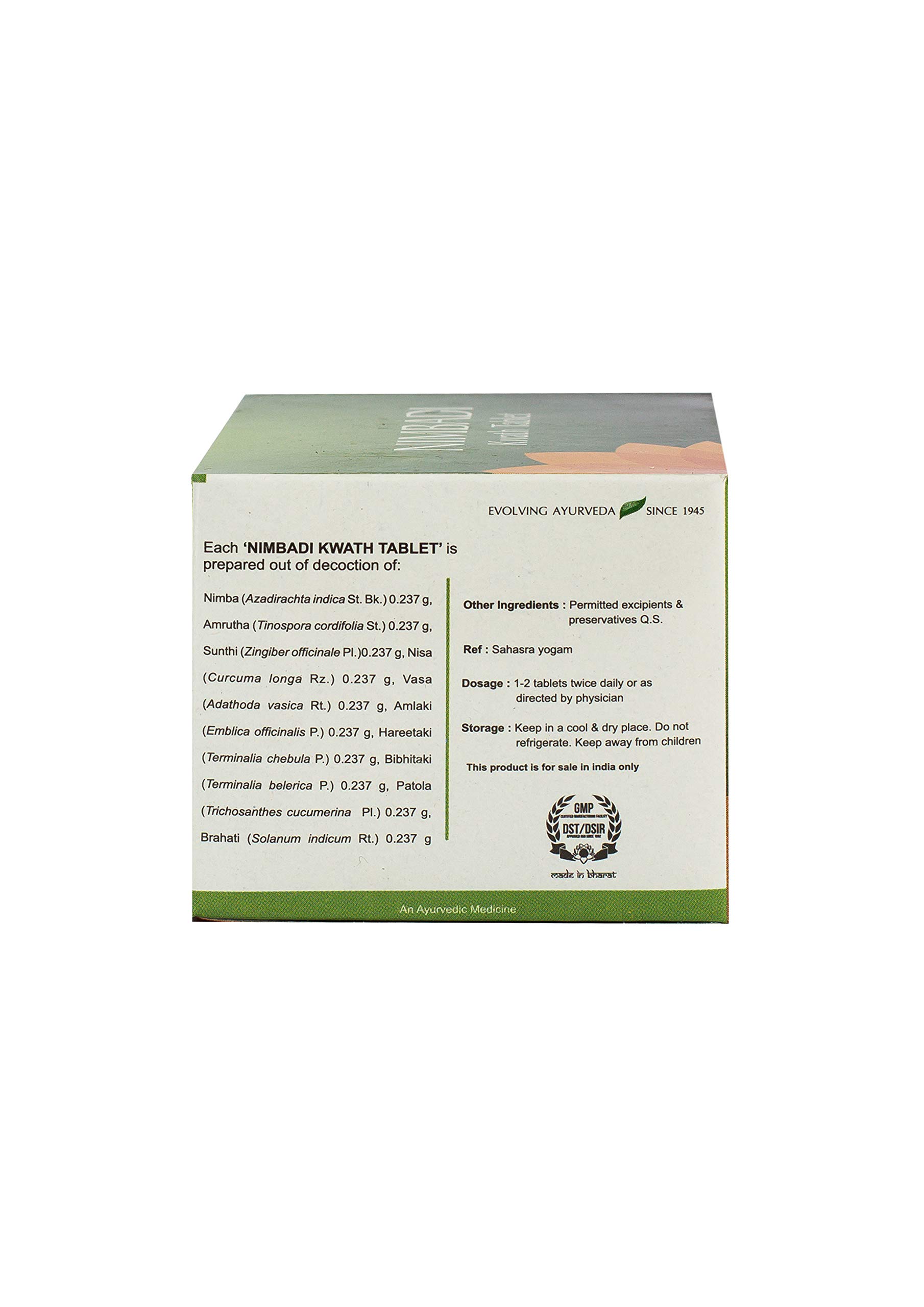 KERALA ayurveda Nimbadi Kwath Tablet 100 Tab 1