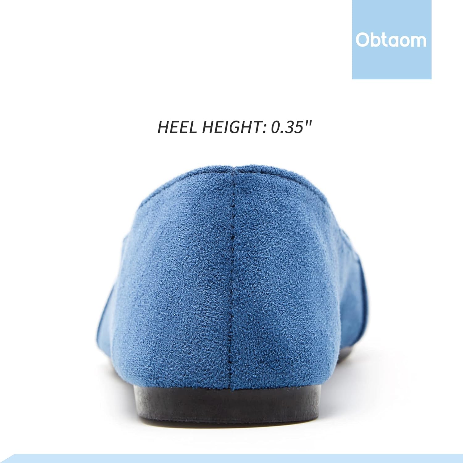 Obtaom Women's Pointy Toe Loafer Flat Comfortable Faux Suede Work Shoes,Cute Penny Loafer Slip On Ballet Flat - Image 6