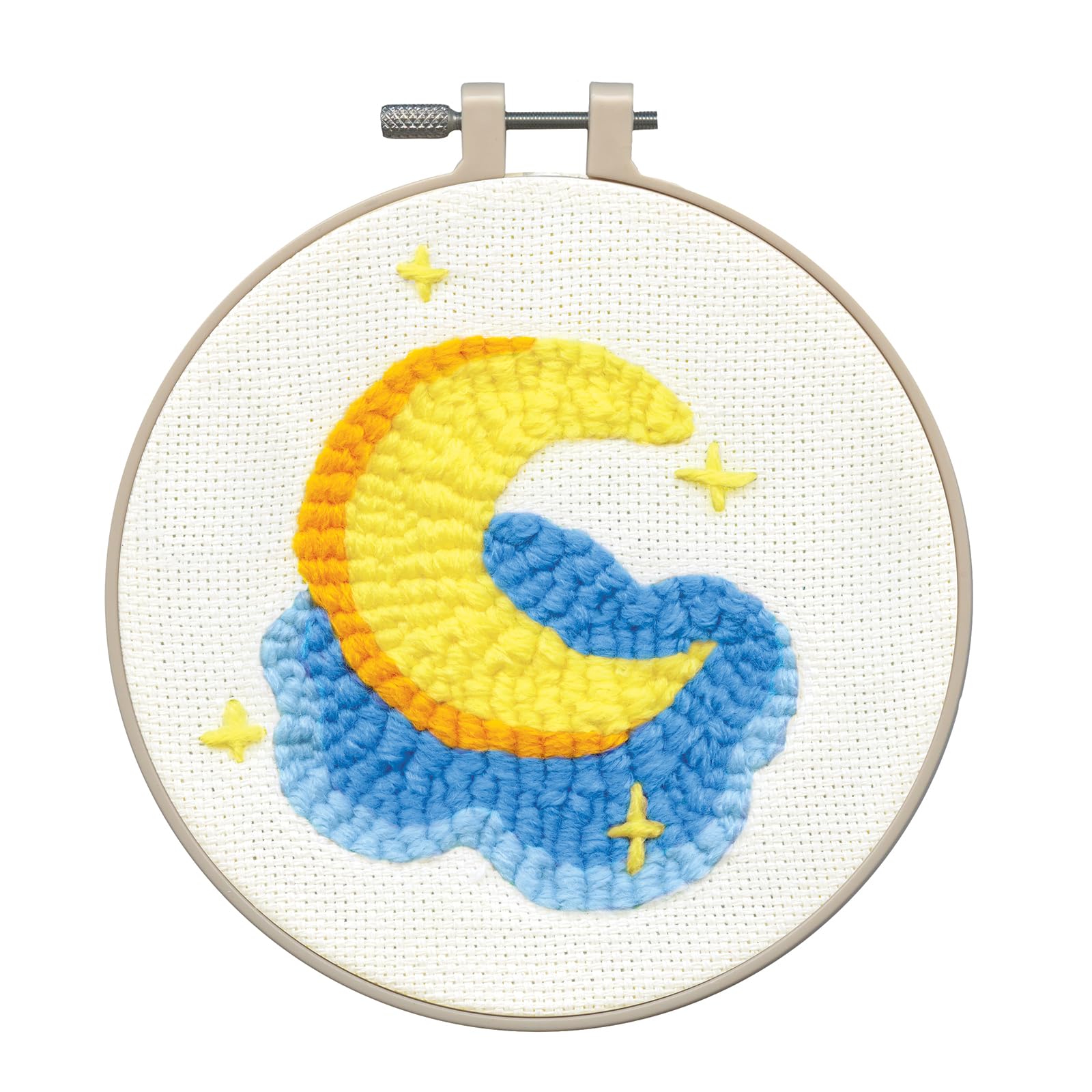 Design Works Crafts Inc. Moon Punch Needle Kit, White