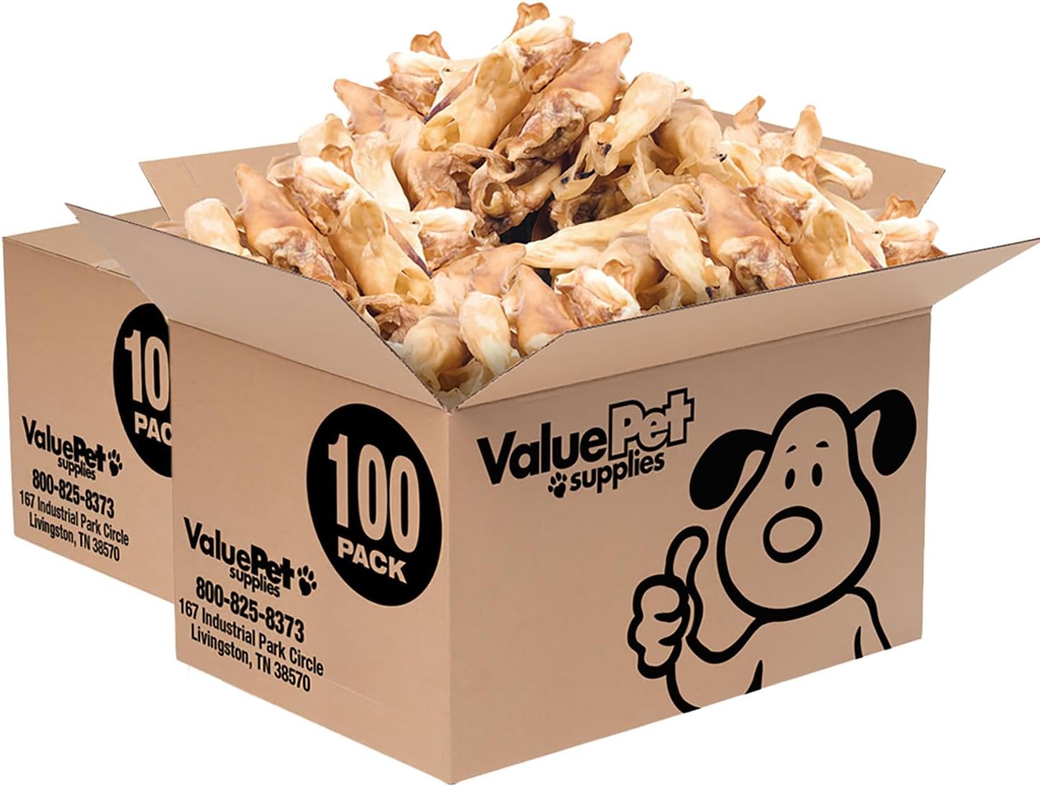 ValueBull Lamb Ears Dog Chews, Varied Shapes, Sizes & Colors, 200 ct Bulk Pack - All Natural Dog Treats, Single Ingredient
