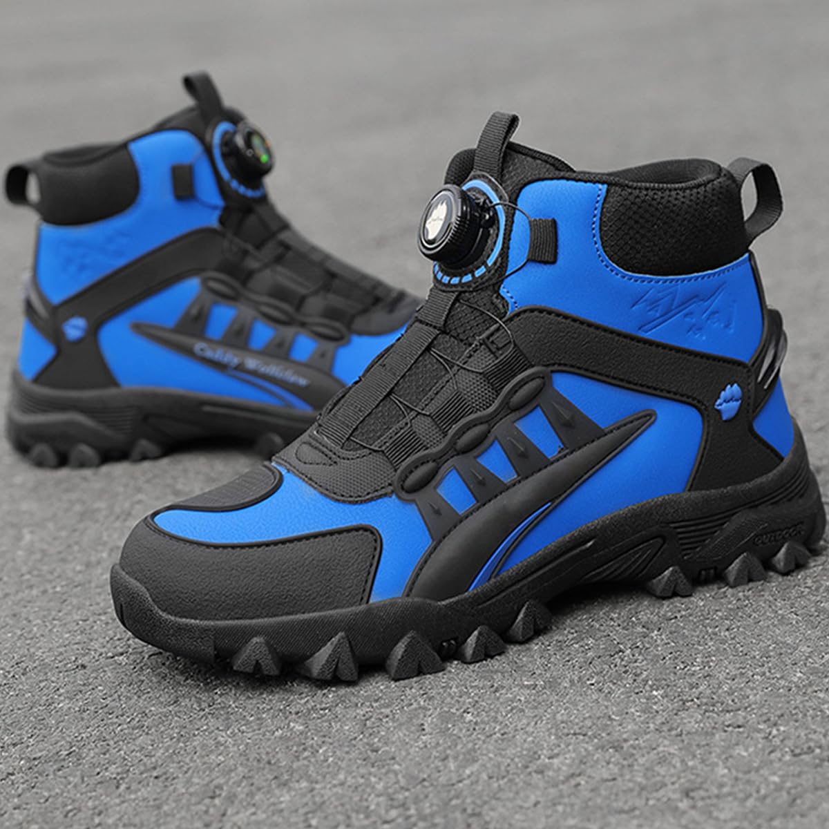 Motorradschuhe Herren Sommer Motorradstiefel atmungsaktive mit Schaltpolster, rutschfeste Sohle Powersportschuhe Motororad Sneaker