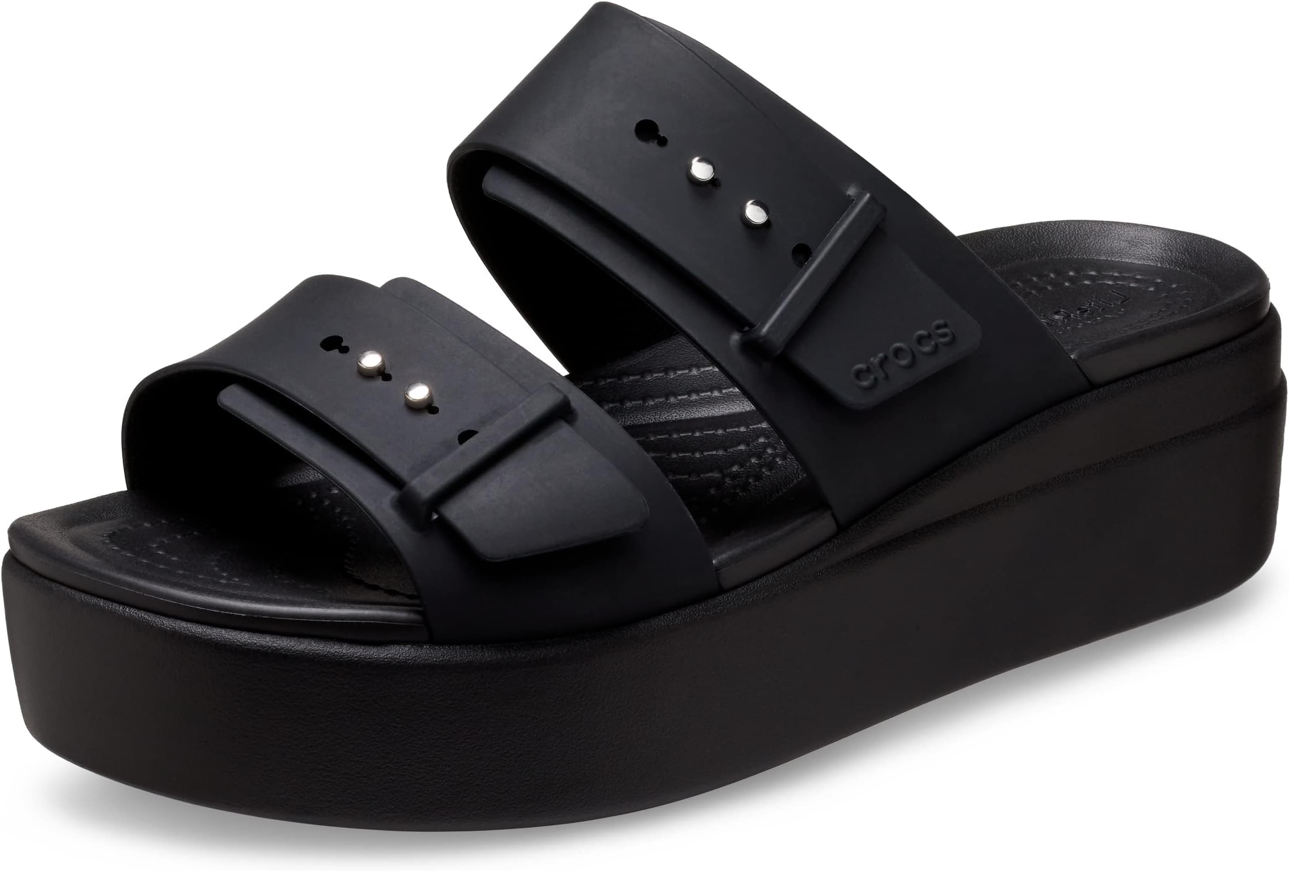 Crocs Women's Brooklyn Buckle Low Wedges