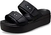 Crocs Women's Brooklyn Buckle Low Wedges