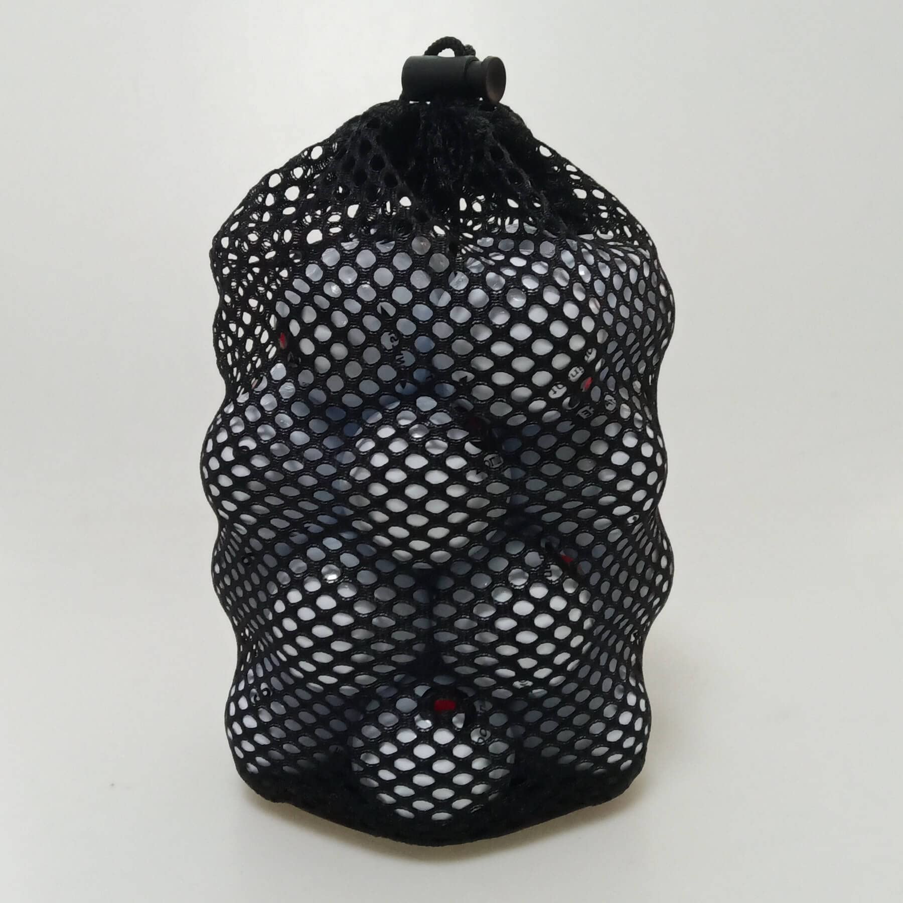 2 Stück Golfball & Spielzeug Lagerung Mesh Tasche, Golfball Tasche Sack, Golf Mesh Tasche, Mehrzweck-Netztasche, Fit für Tischtennisbälle, Kinder Spielzeug, Tauchen