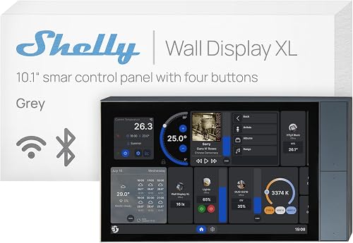 Shelly Wall Display XL Argento - 10.1" Pannello di Contro…