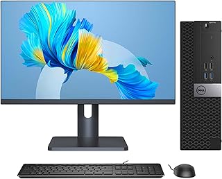Dell Optiplex 7040 Computer Desktop PC - Intel Core i5 Processor Up to 3.3Ghz, 2TB SSD Storage 32GB DDR4 RAM, HDMI, 24 Inch Monitor, Windows 10 Pro 64-Bit, PC Keyboard & Mouse - (Renewed)