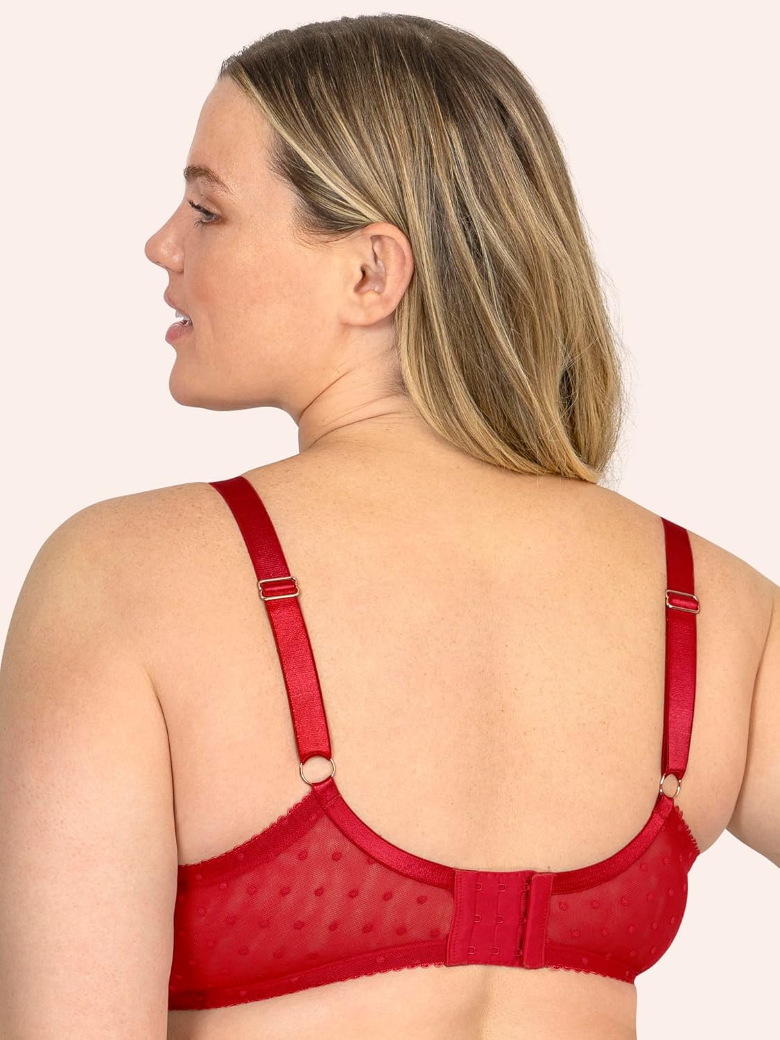 Smart & Sexy Womens Lace & Mesh Full Coverage Bra - Image 3