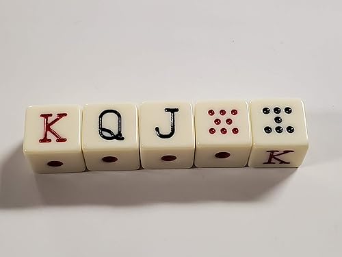 Miniatura 3 de Juego de dados de póquer español con bolsa de malla roja