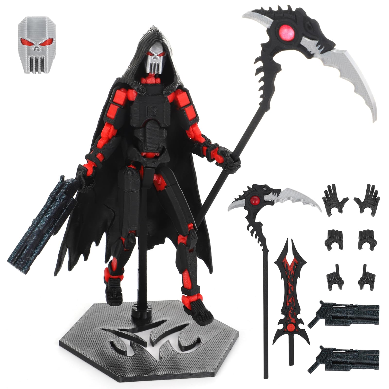 (Assembly Completed) Titan 13 Action Figure,Lucky Robo 13 Action Figure T13 3D Printed Multi-Jointed Movable, Nova T 13 Dummy 13 Action