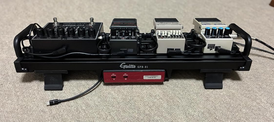 GUITTO-GPB02Mエフェクターケース Amazon | GUITTO ギター エフェクターボード クランプ固定式 ペダル