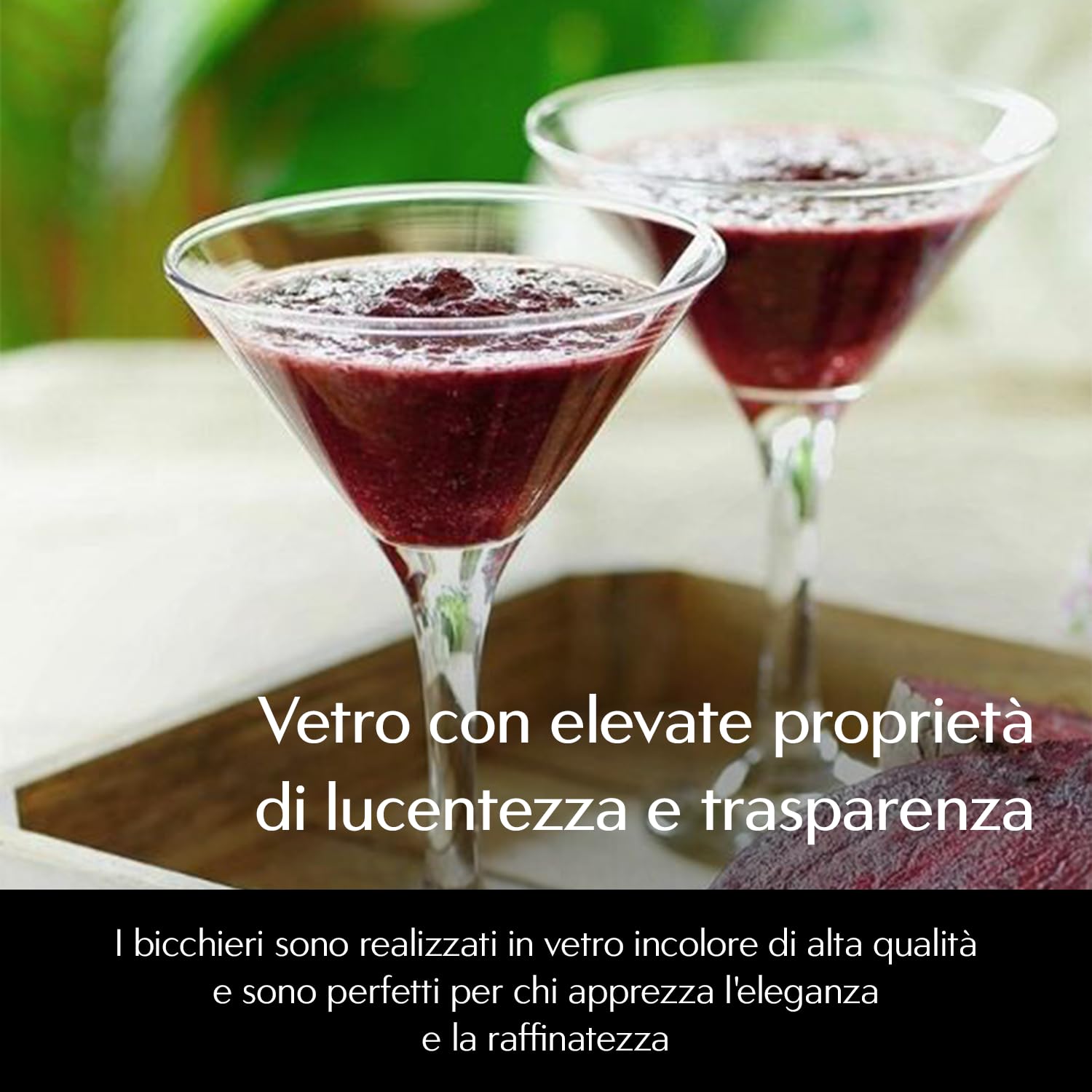 Glasmark KROSNO 1992 Bicchieri Set di Bicchieri per Martini Cocktail 6 Bicchieri da Martini con Stelo Lavabile in Lavastoviglie 6x150 ml