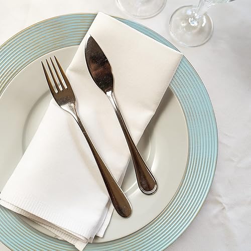 Miniatura 7 de Platos de carga redondos de 13 pulgadas, paquete de 6 cargadores de plástico con patrón de anillo para platos llanos, platos de carga vintage a