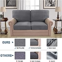 Vista 157 de H.VERSAILTEX Multi-Pieces Sofa Covers Stretch Couch Covers Form Fitted Seats and Back Cushions Covers