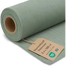 Fabric by the Meter Cotton 2 M x 160 cm - Fabrics for Sewing Decoration and DIY Projects Ideal for Clothing Home Textiles and craftwork Oeko-Tex 7. Sage Color